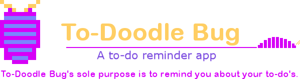 To-Doodle Bug to-do reminder app
